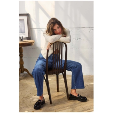 High Rise Wide Leg Jean - Dark Wash enjean
