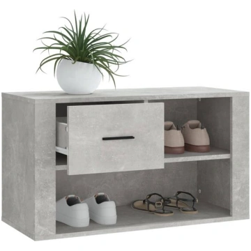 Apavu skapis, 80x35x45cm, pelēks vidaXL