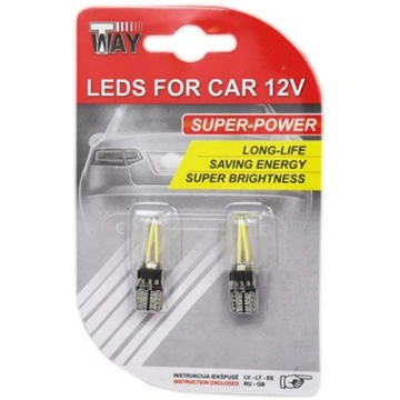 LED BULBS.GLASS FILAMENT T10 12V 2PCS CB12022 (475