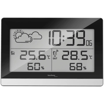 Technoline WS 9255 meteoroloģiskā stacija, melna/s