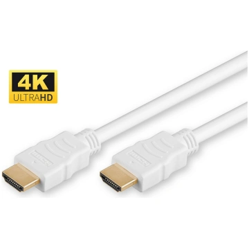 MicroConnect HDMI High Speed cable, 3m, White High