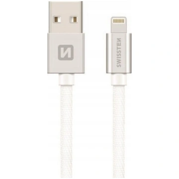 Swissten Textile Fast Charge 3A Lightning (MD818ZM