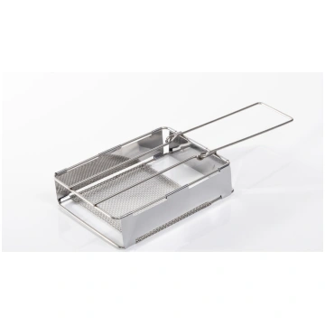 Foldable stainless steel sandwich maker