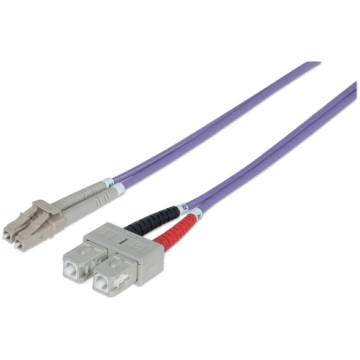 Intellinet Fibre Optic Patch Cable, OM4, LC/SC, 2m