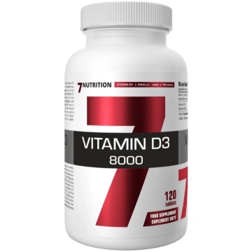 7Nutrition D3 vitamīns 8000 - 120 tabletes