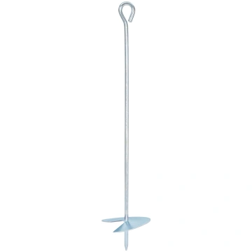 Zemes enkurs 6 pcs sudraba ø10 x 50 cm cinkots met