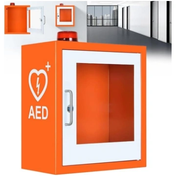 Sienas AED defibrilatora skapis, metāla AED defibr
