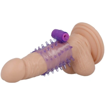 Guaina per pene vibrante e stimolante flessibile c
