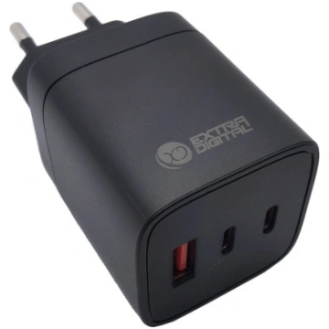 Extradigital Charger EXTRA DIGITAL GaN 2x USB Type