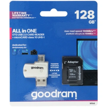 GOODRAM card reader USB A + Micro USB ALL IN ONE M