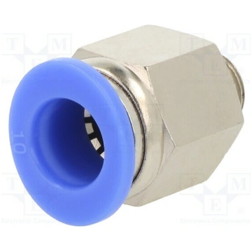 Push-in fitting; straight; -0.95÷15bar; nickel pla