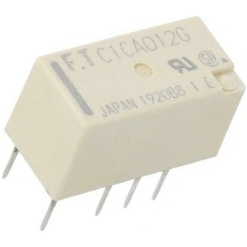 Relay: electromagnetic; DPDT; Ucoil: 12VDC; 2A; 0.