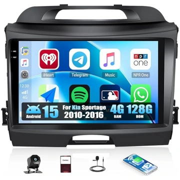 CAMECHO 4G + 128G Android 15 auto radio Kia Sporta
