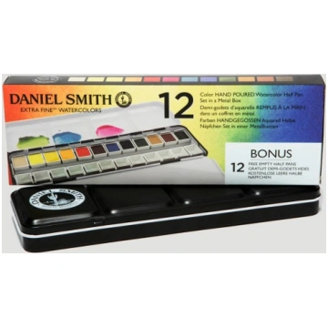 Confezione metallo da 12 acquerelli Daniel Smith -