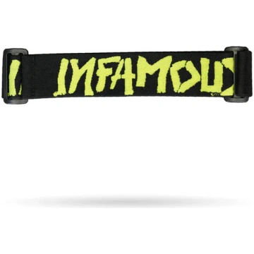 Infamous Pro DNA Spray Logo Goggle Strap - Volt - 