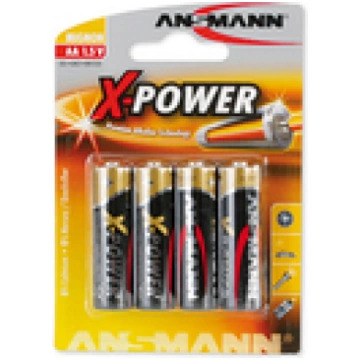 ANSMANN Battery 1.5V AA LR6 x4 Alkaline Mignon 4pc