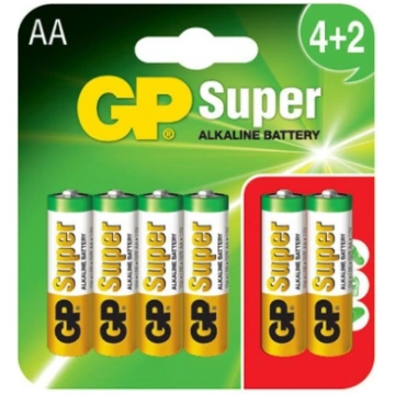 Bateria Super Alkaline Aa Lr6 1.5v 6 gab