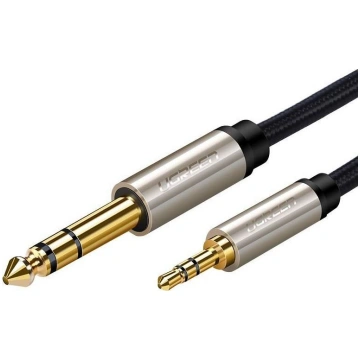 Kabelis Ugreen Jack 3.5mm - Jack 6.3mm 1m Sudraba 