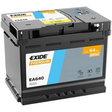 Akumulators EXIDE EA640 64Ah/640A PREMIUM (Labais+