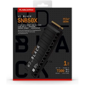 WESTERN DIGITAL SSD WD_BLACK SN850X 1TB PCIe Gen4 