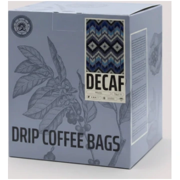 Drip kafijas maisiņi Decaf Arabica CO2 dekofeinizā