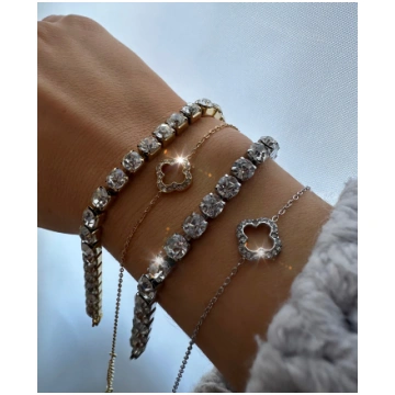 MINI CLOVER ❥ Silver Bracelet BELLAETEREA
