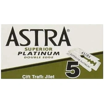 ASTRA PLATINUM žiletes klasiskiem T-veida skuvekļi