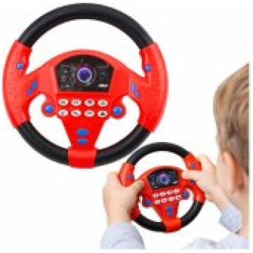 LEAN Toys Interactive Steering Wheel with Suction 