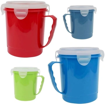 Mikroviļņu krāsns zupas krūzītes, 700 ml, ar tvaik