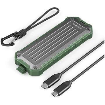 Pārnēsājams M.2 NVMe/SATA SSD USB-C 3.2 diska noda