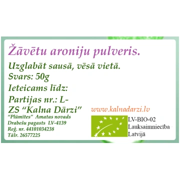 ARONIJU PULVERIS BIO