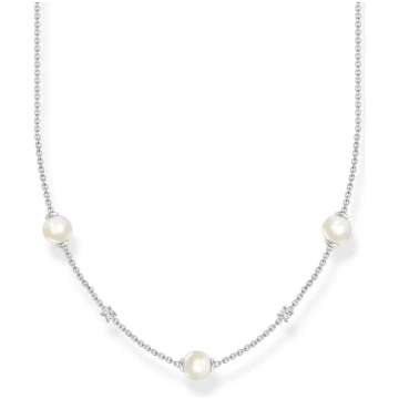 Thomas Sabo - Necklace With Pearls And White Stone