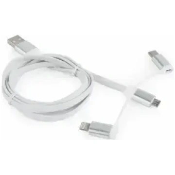 Gembird USB uz MicroUSB/USB-C/Lightning kabelis 1m