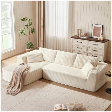 LINSY HOME Corner Sofa with Sleep Function - 270 c