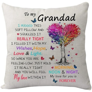 Grandad Cushion Cover Funny Grandad vīriešiem Dzim