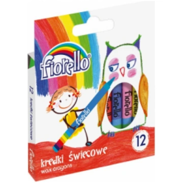 Krītiņi vaska 12 krāsas Fiorello GR12 590336424479