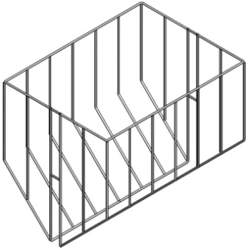 Feed basket (double), for pipe 33.7 mm Barošana