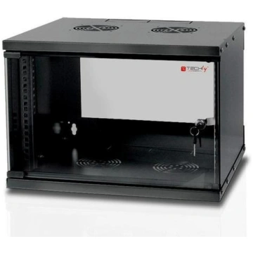 Techly Wall Rack Cabinet 19 6U D320 Black Assemble