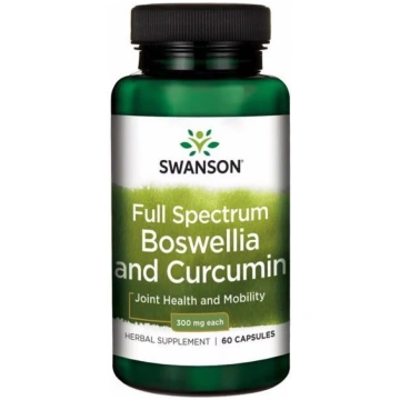 SWANSON pilna spektra bosvēlija un kurkumīns (60 k