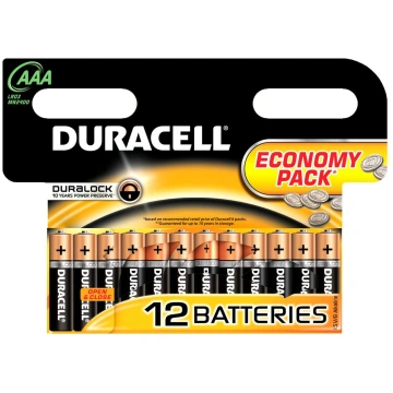 Duracell AAA or R3 alkaline battery code 81480556 