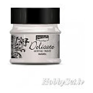Metāliska akrila krāsa "DELICATE", 50 ml, sudrabs,