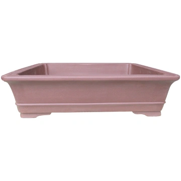 19" Unglazed Rectangle with Flared Lip Bonsai Pot 