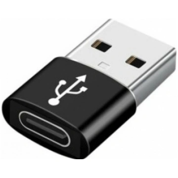 Adapteris Gembird USB AM to Type-C Female Black (A