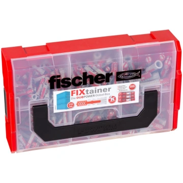 Fischer FIXtainer - DUOPOWER - dowel - light gray 
