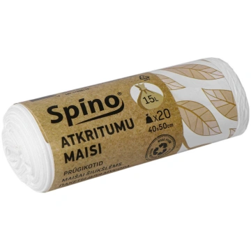 Atkritumu maisi rullī SPINO, 15L, N20