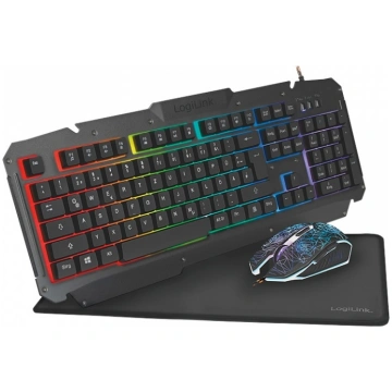 Logilink | Gaming-Set, keyboard, mouse and mouspad