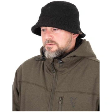 Fox Sherpa Bucket cepure, melna, silta, mīksta