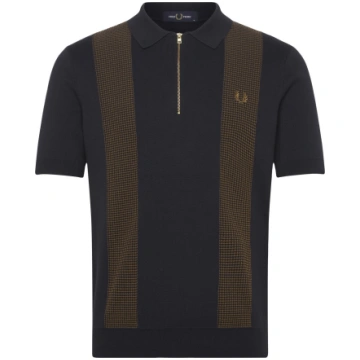 Fred Perry - Panel Detail Knitted Shirt - izmērs L