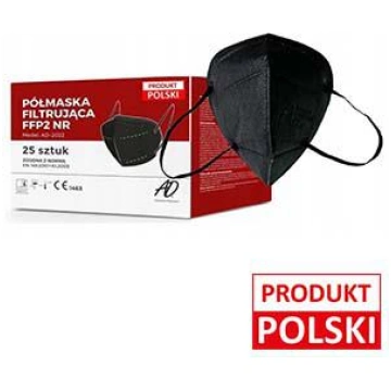 Sejas maska FFP2 melna AD-2022 EN 149:2001+A1:2009