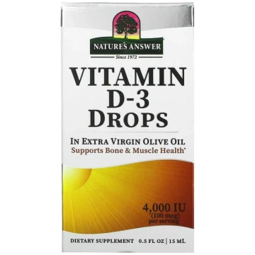 "DABAS ATBILDE" D vitamīna-3 pilieni 4000 SV - D3 